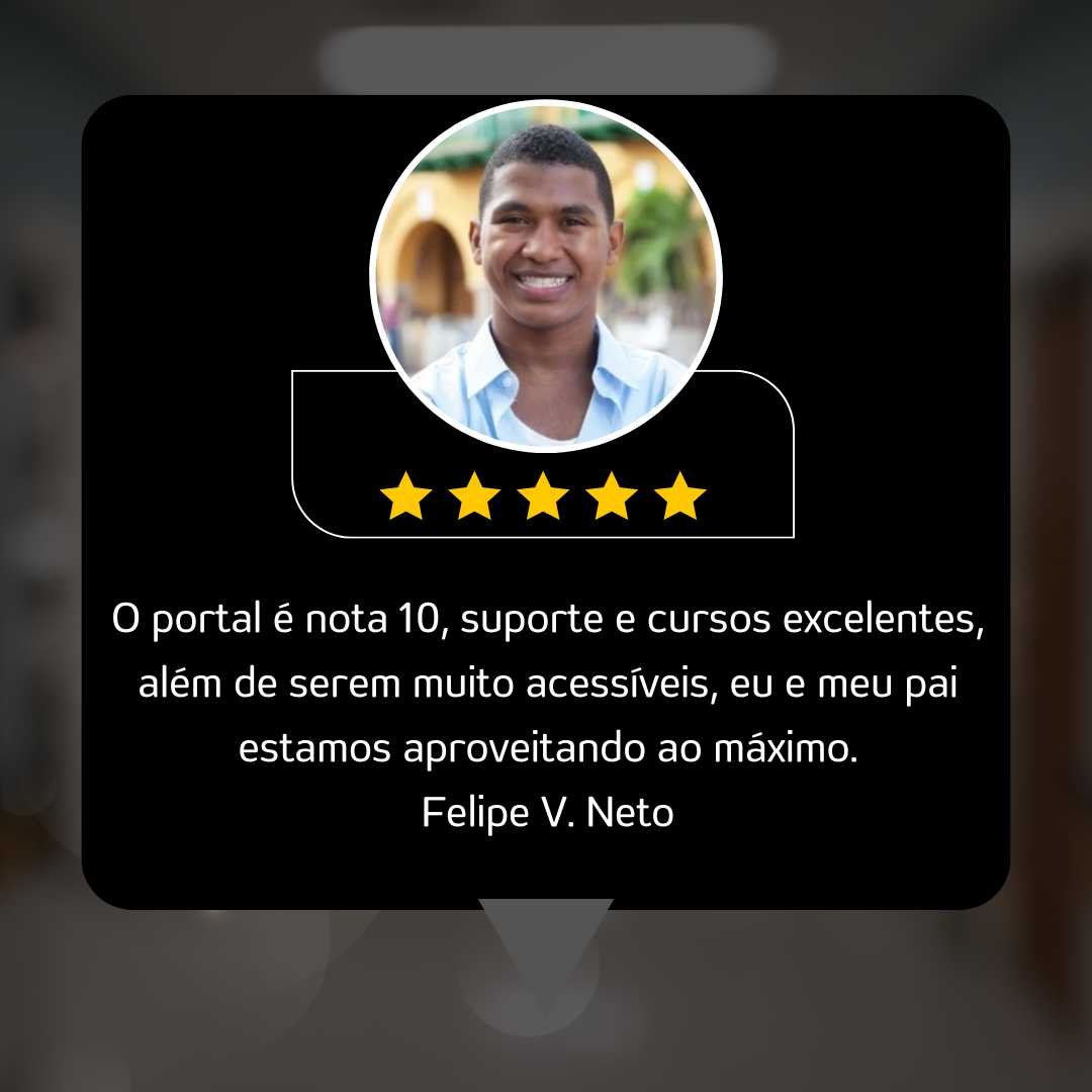 História de aluno da plataforma