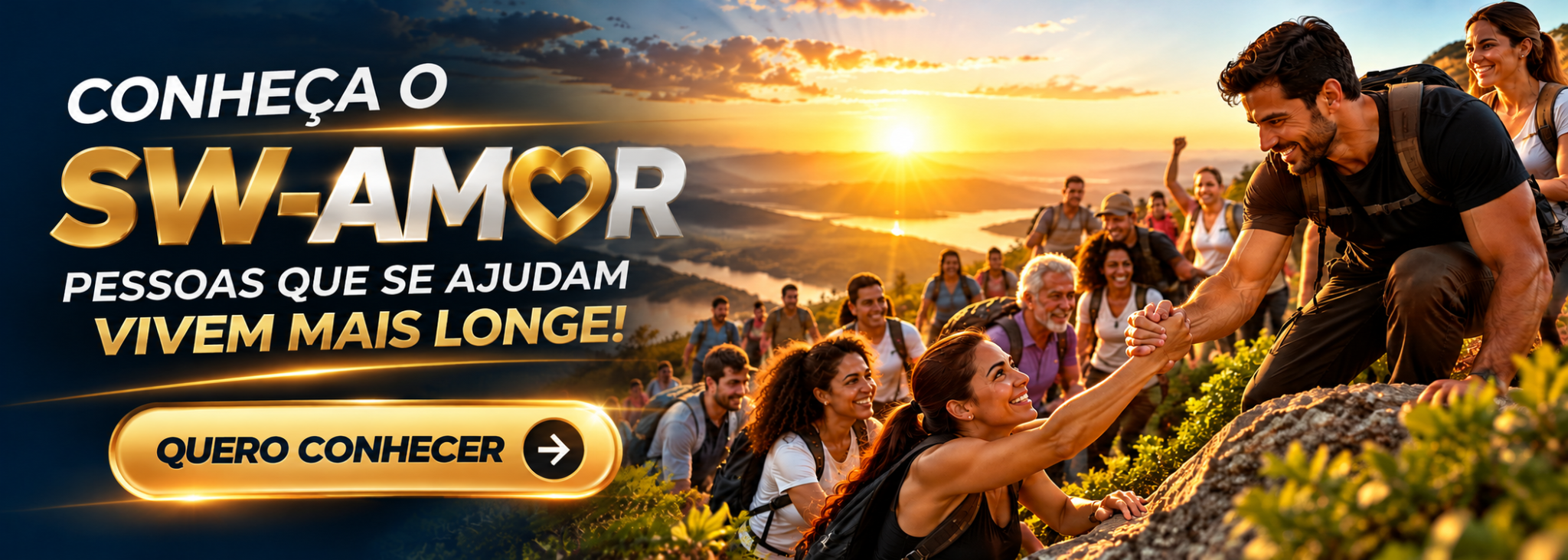 Conheça o SW-AMOR: pessoas que se ajudam vivem mais longe!